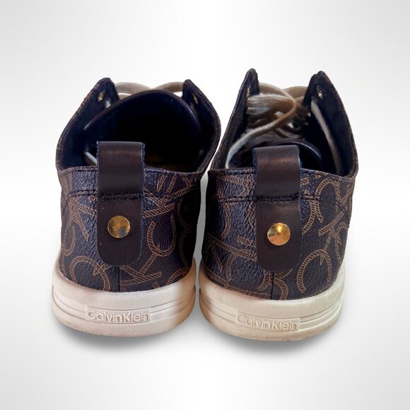 Calvin Klein Womens Size 9 Brown Michaela 2 Sneakers - Picture 4 of 8